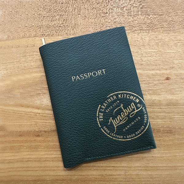 [준벅/JUNEBUG] 여권가죽커버, 포레스트 그린, 여권지갑