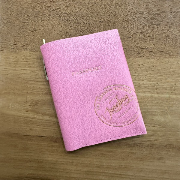 [준벅/JUNEBUG] 여권가죽커버, 핑크 , 여권지갑