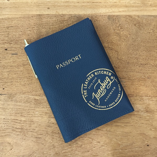 [준벅/JUNEBUG] 여권가죽커버, 네이비 , 여권지갑